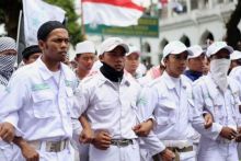 Anggota FPI. Sumber: Kompas.com