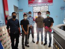 Pihak Kepolisian Polres siak saat di Lapas IIA Bengkalis