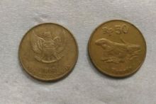 Uang koin Rp50. Sumber: Internet