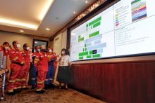 Kepala SKK Migas Dwi Soetjipto Saat berkunjung ke Kantor Utama PHR WK Rokan yang akan disulap menjadi Ruang Digital untuk memamtau aktifitas pemgeboran.