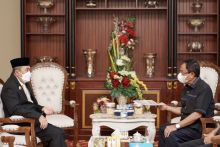 Pertemuan Bupati Inhil dan Gubernur Riau