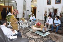 Saat audensi bersama Bupati Bengkalis