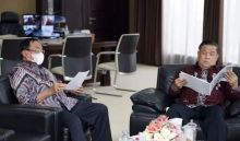 Pertemuan Bupati Inhil dengan Sekdaprov Riau