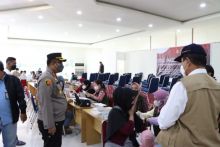Kapolres Siak tinjau vaksinasi