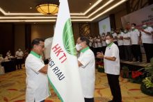 Saat prosesi pelantikan