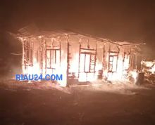 Kondisi rumah Nuraini (61) tahun yang ludes terbakar