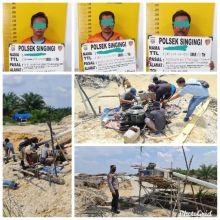 Pelaku PETI di Kuansing yang diamankan Polisi