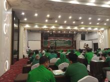 Ketua umum PPP Suharso Monoarfa membuka workshop Political Marketing dan Bedah Dapil 