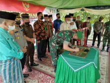 Peresmian Kampung Pancasila oleh Dandim 0303 Bengkalis