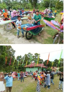 Ratusan sepeda hias dilombakan saat HUT Desa Simpang Ayam ke 8