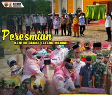 Peresmian kantor camat Talang Muandau