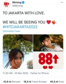 88Rising akan konser di Jakarta