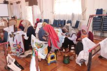 Saat pelatihan membatik