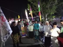 Pawai Obor Desa Teluk Latak Sambut Ramadhan