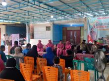 Saat kunjungan Kapolres Siak di Yayasan Fajar Amanah