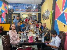 Ketua PN Bengkalis saat buka bersama rekan rekan PWI Bengkalis