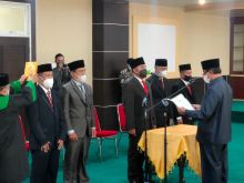 Saat proses pelantikan