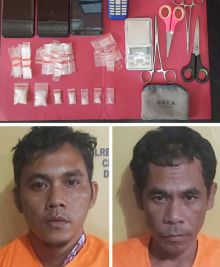 Dua tersangka dan BB