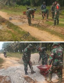 Tim Satgas TMMD ke 113 Kodim 0303 Bengkalis