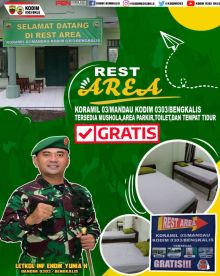 Rest Area yang disiapkan Makoramil 03 Mandau