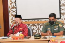 Sekda Bengkalis dan Kasdim 0303 Mayor arh Sudiyono