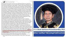 Budi Santosa Purwakartiko dan tulisannya. Sumber: Internet