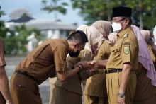 Usai apel gabungan usai libur lebaran