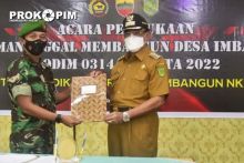 Bupati HM Wardan saat buka TMMD Timbangan