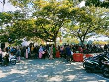 Keramaian warga kunjungi objek wisata