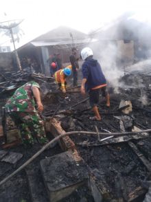 Kebakaran dua unit rumah di Bengkalis