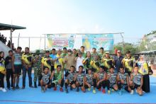 Ketua DPRD Inhil Ferryandi saat acara pembukaan turnamen