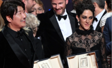 Foto : Aktor Korea Selatan Song Kang-ho dan Ebrahimi 