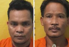 Dua tersangka saat diringkus