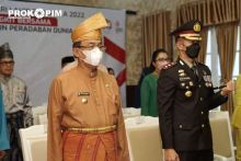 Bupati HM Wardan Ikuti Upacara Hari Lahir Pancasila Secara Virtual yang di Pusatkan di Kabupaten Ende.