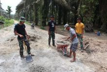 Pekerjaan Box Culvert yang tinggal Finishing