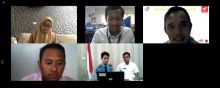 Presentasi salah satu peserta AHMBS tahun lalu melalui zoom meeting