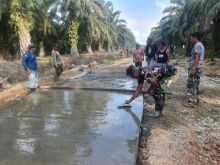 Semenisasi Jalan Sekolah selesai dikerjakan