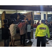 Sejumlah sepeda motor dibawa ke Polresta Pekanbaru pada Sabtu dinihari tadi.
