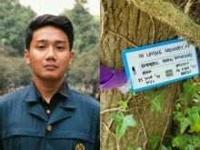 Proses pemakaman Eril dilakukan keluarga inti, peziarah dipersilahkan(kolase foto Instagram/@emmerilkahn/@bdgcreativemedia)