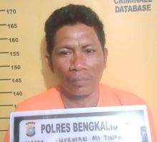 Tersangka Herman alias Tinok