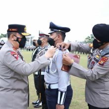 Kapolda Riau pimpin Apel Operasi Patuh Lancang Kuning 2022,Senin pagi