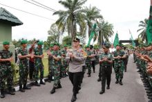 Kapolda Riau Irjen Pol Muhammad Iqbal Sambangi 2 Markas TNI pada Kunjungan Kerjanya ke Wilayah Polres Kampar