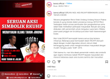 Hadiah BEM SI untuk Jokowi/ig:@bemsi.official