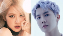 Rose Blackpink (kiri), J-Hope BTS (kanan) /allkpop