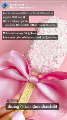 Tangkapan gambar saat dokter Sheila Salsabila minta pertolongan Jokowi. Sumber: Instagram