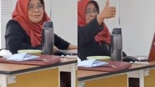 potret Ibu Sri Rahayu saat menceritakan kisah haru nya adi kelas/tribun