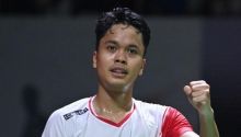 Potret Ginting dalam pertandingan Malaysia Open2022/detik.com