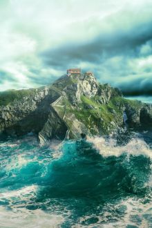 Ilustrasi pulau terpencil /pixabay