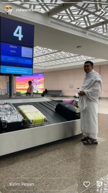 Bapak RK telah sampai di Bandara Internasional King Abdul Aziz, Jeddah/screenshot