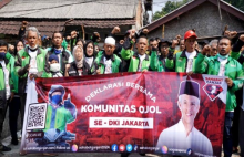 Sahabat Ganjar hadiri deklarasi ojol DKI Jakarta untuk dukung Ganjar Pranowo /Ist